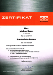 Brandschutz Seminar